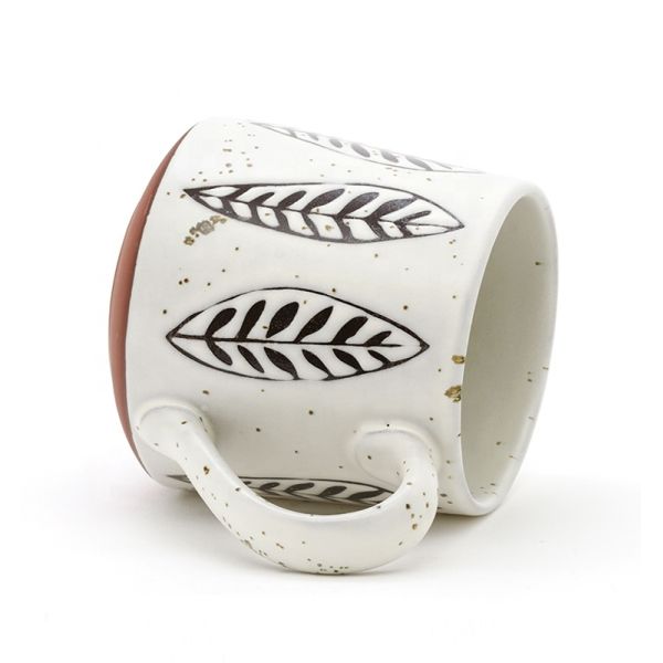 Unique Geometric Smart Black And White Ceramic Coffee Mug For Gift