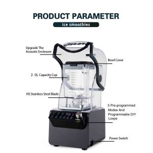 Push Button 30 Speed Settings Electric Sand Ice Blender for Professional DIY