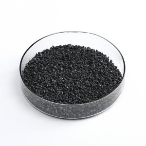 China Black Copper slag black Iron-silicate black pearls sand 1~2mm for sandblasting medium factory
