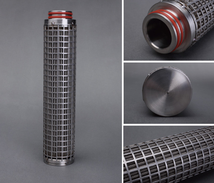ISO9001 Approve 85% Wire Mesh Filter Cylinder , SS Filter Cartridge