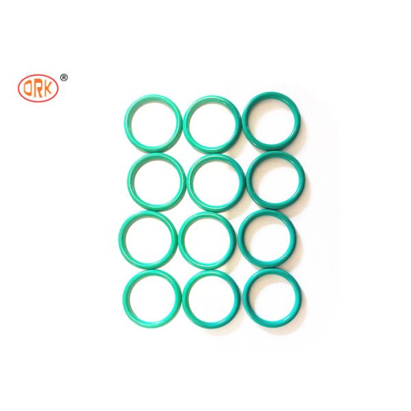 Green AS568 Size FKM O Ring Heat Resistant Rubber Nbr Sealing