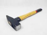 DIN Standard Forged steel Hand Machinist hammer with Double colors wooden handle