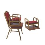 Commercial Banquet Kids Chairs Iron Or Aluminum Frame Gold Color