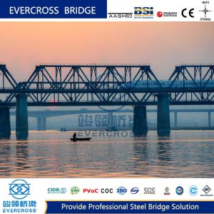 China Prefabricated Steel Truss Pedestrian Bridge With Painted Surface Composite Deck on sale