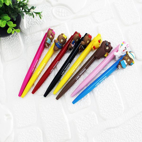 0.015kg Assorted Color Kawaii Cute Cartoon Image Stationery Click Presses Gel