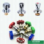 Green Color Plastic Ppr Handle For Stop Valve Top Parts With Brass Cartridges