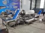 7890*1760*1800 mm Carrot Washing Machine Potato Brush Polishing Peeling Machine