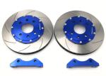 cast iron HT250 362mm Disc Big 8 Pot Brakes Caliper Blue Jekit