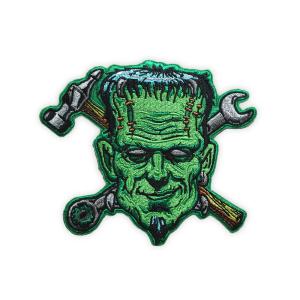 China Wonderful Design Skull Embroidery Patches Heat Transfer For Clothing Decoration factory