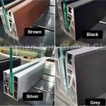 Modern Design Glass Fence Balcony Handrail U Channel Glass Railing For Indoor