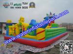 Funny Inflatable Amusement Park / Mobile Inflatable Fun City Bouncer