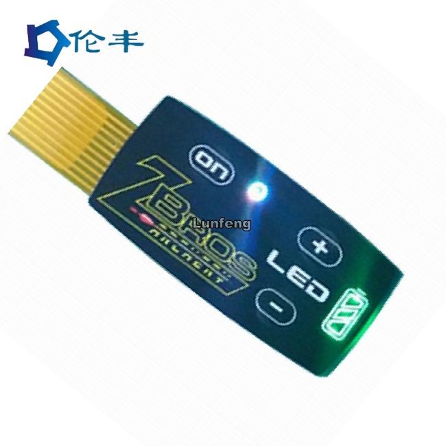 Waterproof Led Membrane Switch Metal Domes Tactile Back Light LGF Design