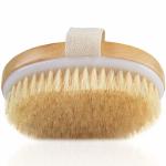 Spa Body Brush Soft Natural Bristle Shower Brushes Wooden Bath Shower Bristle