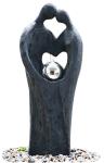 Cement Material Indoor Water Features Fountains In Kiss Lover Shape