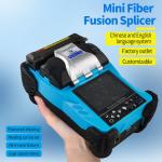 Blue Fiber Optic Fusion Splicer 4800mAh Battery Chinese/English 2 Languages
