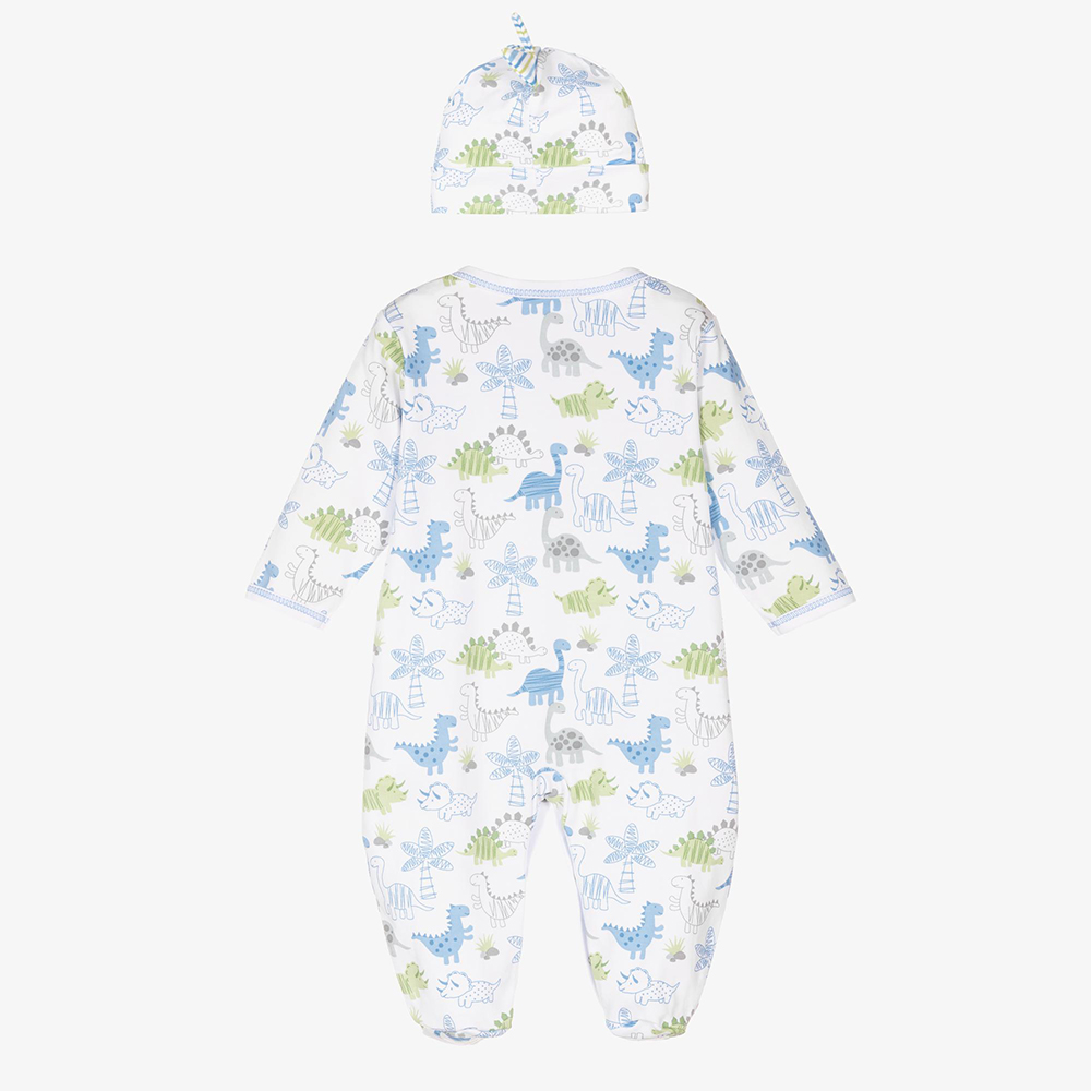 Autumn Newborn Baby Romper with Hat 2pcs Set Long Sleeved Printed Cotton Infant Girl Boy One-piece Jumpsuit