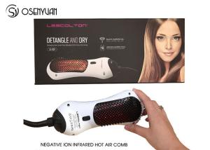 China Electric Power Infrared Hair Dryer Brush 50/60Hz With 360 Degree Swift Cord factory