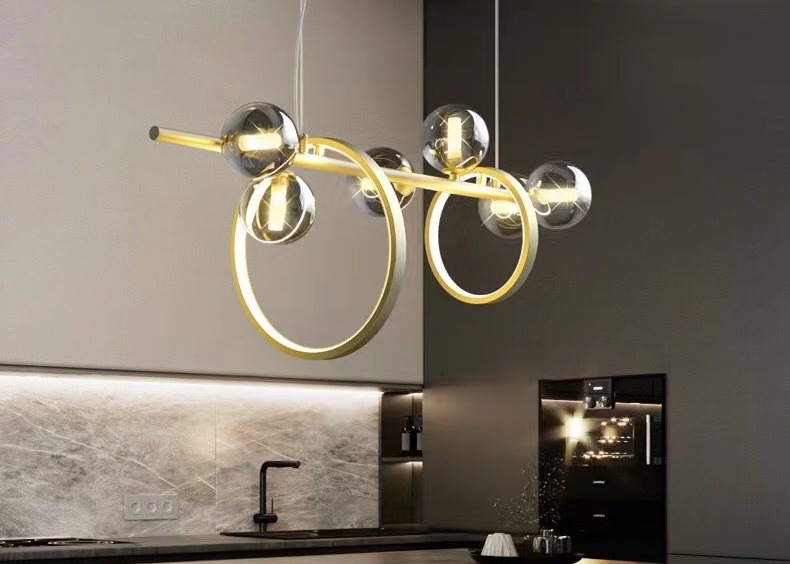 Bubble Glass Ball Home Bedroom Led Pendant Ceiling Lights Suspended Pendant Lamp