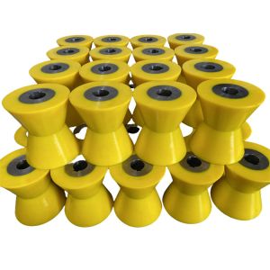 China PU Coated Wheels with Precision Ball Bearings for Industrial Applications Varying by Size and Application factory