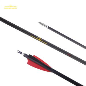 China 23/64&quot; Max 9.3mm Spine 200/250/300/340/400/500/600 Straightness 0.001&quot; 3D Target Arrows factory