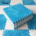 12"X12" Door Carpet Mats Puzzle Interlocking EVA Material Soft Microfiber Fabric