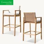 Outdoor Furniture Garden Chair Teak Furniture Home Patio Bar Chair Rattan Chair