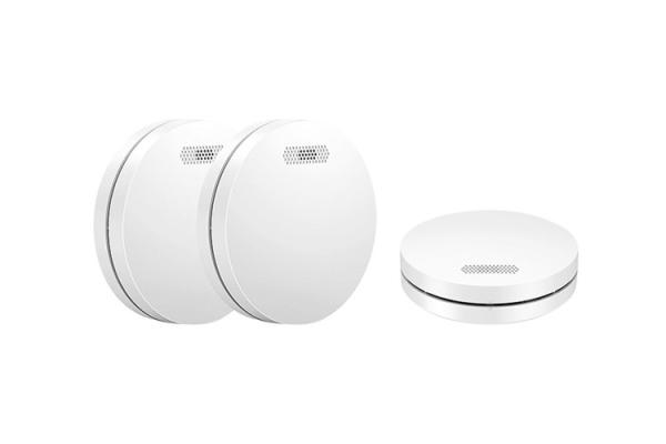 Alkaline Zinc Battery Tuya Wifi Intelligent Fire Smoke Alarm Detector With 85