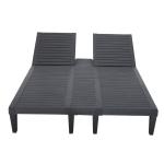 Plastic Stackable Adjustable Sun Lounger Chair for Outdoor Beach Patio Hotel