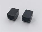 RJ45 1X1 TAB-DOWN 21.3mm Plastic Shell Without LED light