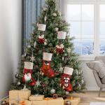 Christmas Stockings Set of 5, Large 18' Xmas Stockings Fireplace Hanging
