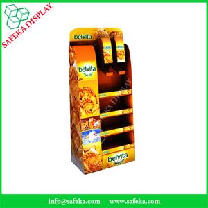 China Creative design China Manufacturer 3 racks Paper material shelf cardboard point of sale display for bags factory