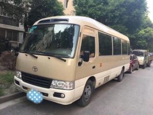 China 2012 Year 19 Seats Used Toyota Coaster 2TR Gas Engine Simple Style Appearance factory