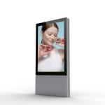 Galvanized Steel Advertising Light Box 2000 Lux LED Scrolling Mupi For Airport