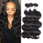 3 Bundles 100 Peruvian Virgin Remy Hair , Peruvian Weaving Hair For Girl
