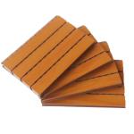 Noise Reduction Wooden Grooved Acoustic Panel , Wood Panels For Walls And