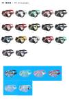 Tempered Glass Silicone Snorkeling Goggles Diving Mask Wide View For Underwater