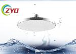 Ultra Thin Brushed Stainless Steel Shower Head , Gloss Metal Hand Held Shower