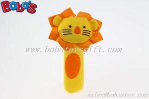 China High Quanlity Soft Infant Lion Toy Plush Baby Stick Toys factory