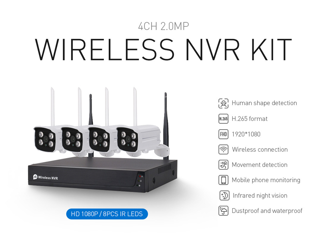 4CH 1080P Wireless Kit(KS-7204-FN)