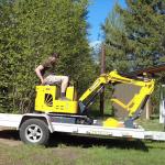 1200kg CE Mini Crawler Excavator Hydraulic Small Excavation Machine