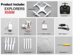 X5SW WIFI FPV Real-Time RC Drone 2.4G 4CH Headless RC Quadcopter Camcorder W/ HD