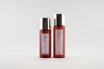 PET Small Empty Beauty Bottles / Luxury Amber Plastic Pump Bottles
