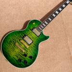 New style high-quality custom LP electric guitar, Green Flame Maple Top electric