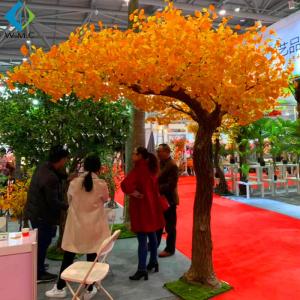 China Garden Autumn Ginkgo Biloba Plant For Home Decoration Artificial Materials factory