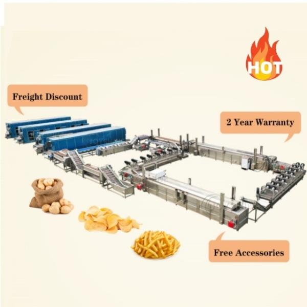 380v Small Scale Lays Potato Banana Chips French Fries Making Machine Production