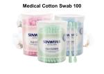 Medical Safety Cotton Swabs , Sterile Cotton Tipped Swabs For Residual Makeup