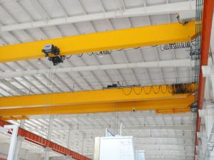 China Industrial Double Girder European Overhead Crane Smooth Movement With Hoist factory
