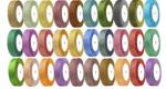 Hang Decoration Metallic Glitter Ribbon Customized Width Polyester / Nylon