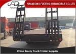4 Axles Lowboy Equipment Trailers High Strength Steel Material 40T To 100T