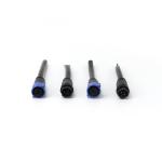 Nylon Male Female Plug Socket , PA66 3 Pin Male Female Wire Connector